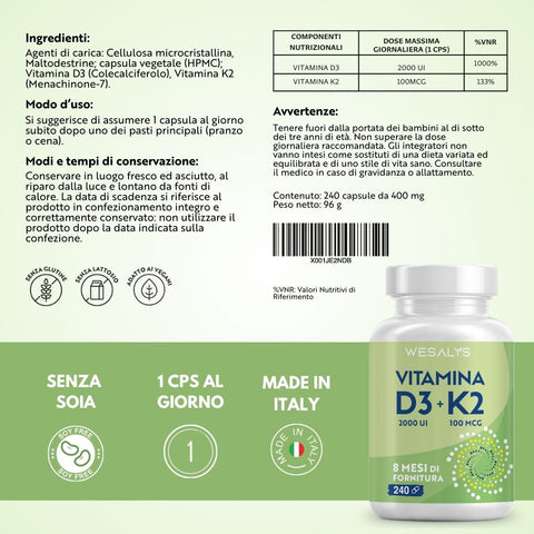 Vitamina D3 + K2